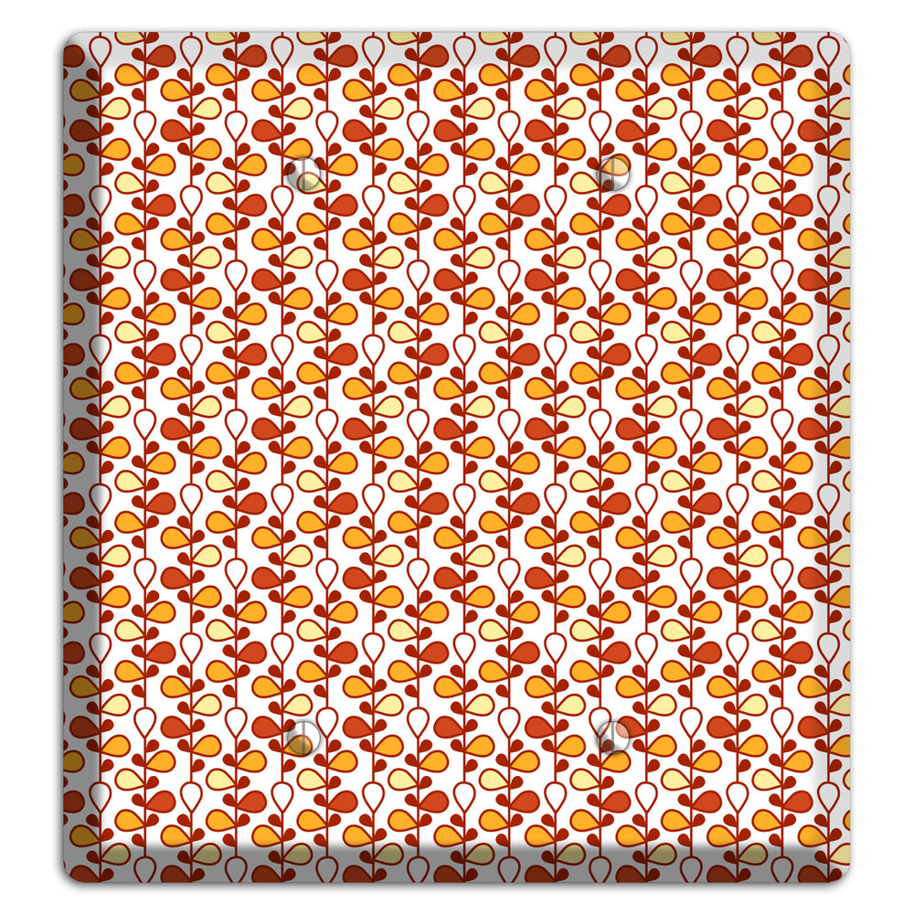 White Teardrop Vine 2 Blank Wallplate