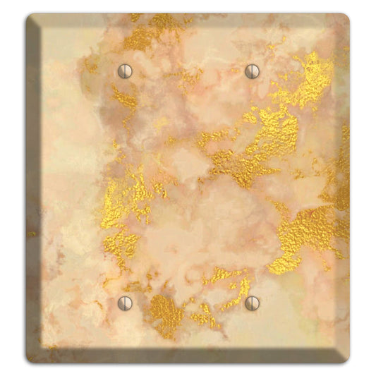 Old Gold Marble 2 Blank Wallplate
