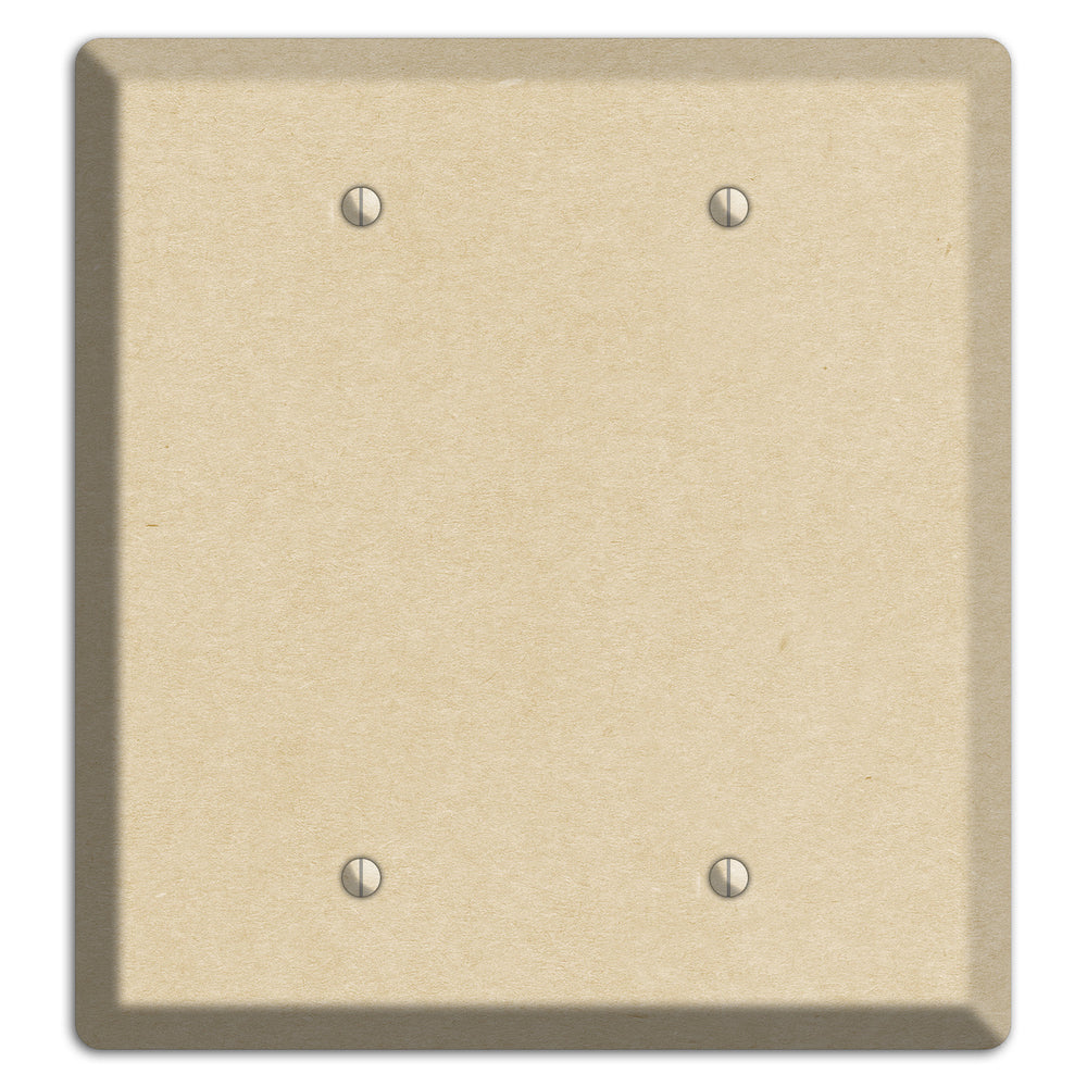 Double Pearl Lusta Kraft 2 Blank Wallplate