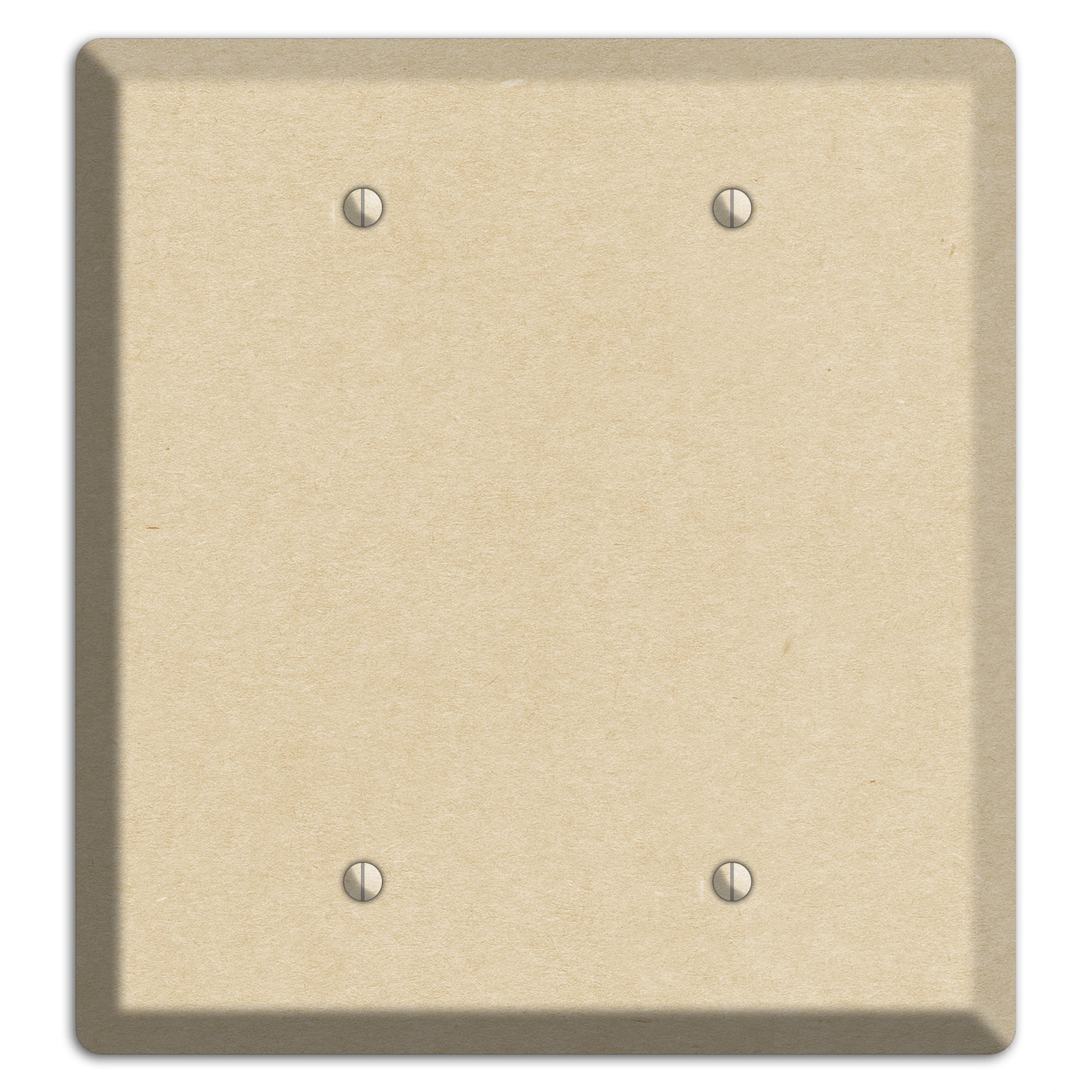 Double Pearl Lusta Kraft 2 Blank Wallplate