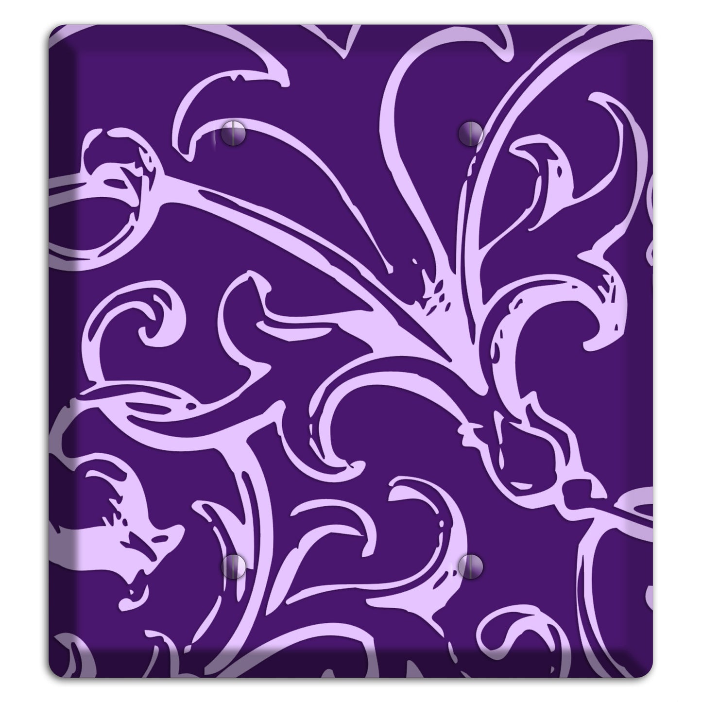 Victorian Purple 2 Blank Wallplate