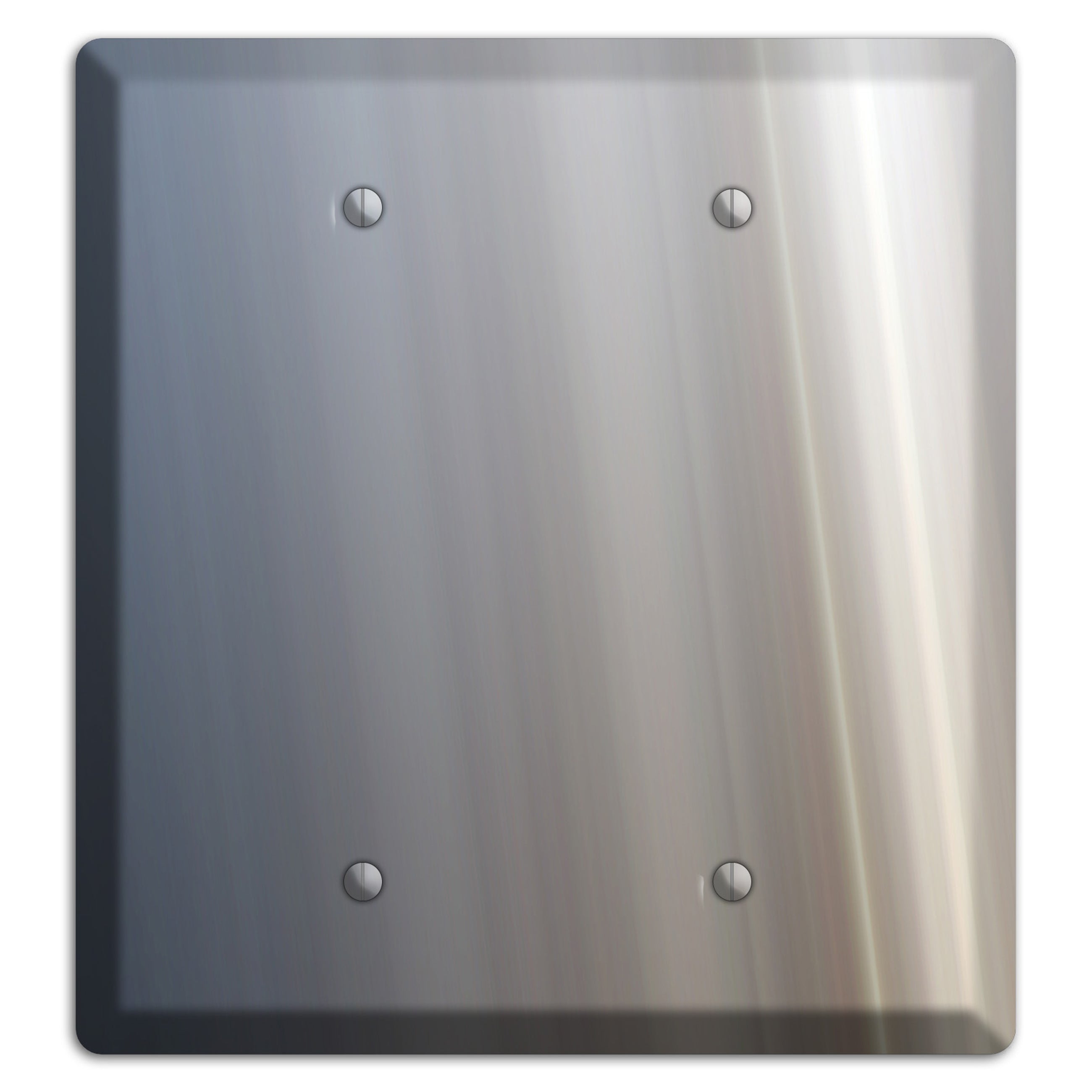 White with Blue Retro Burst 2 Blank Wallplate