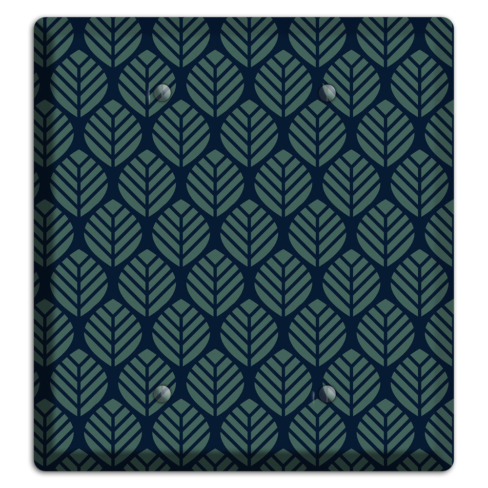 Leaves Style T 2 Blank Wallplate
