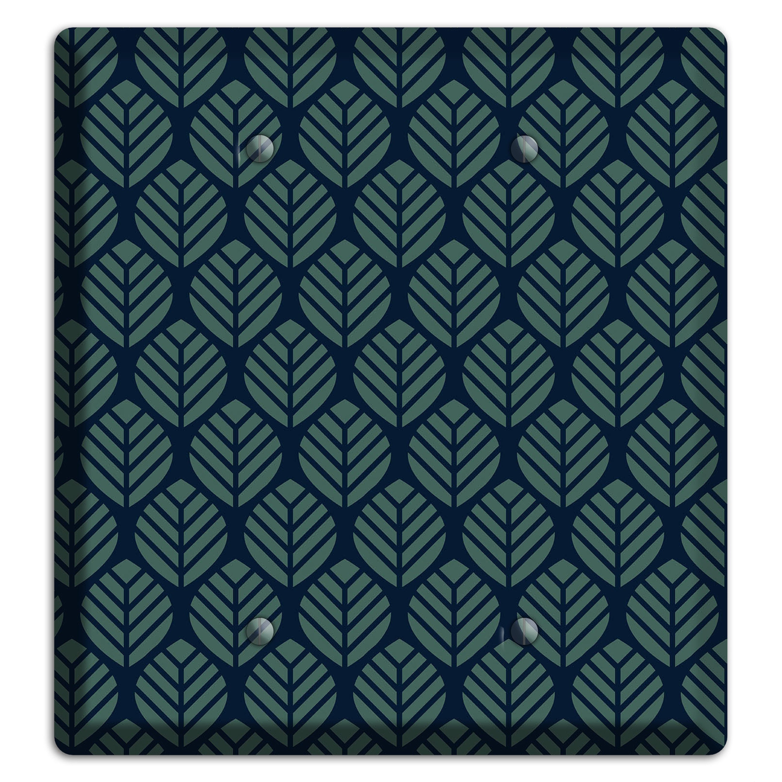 Leaves Style T 2 Blank Wallplate