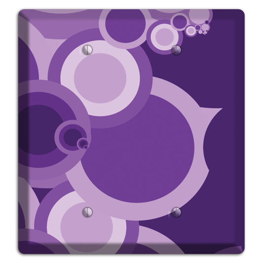 Purple Circles 2 Blank Wallplate