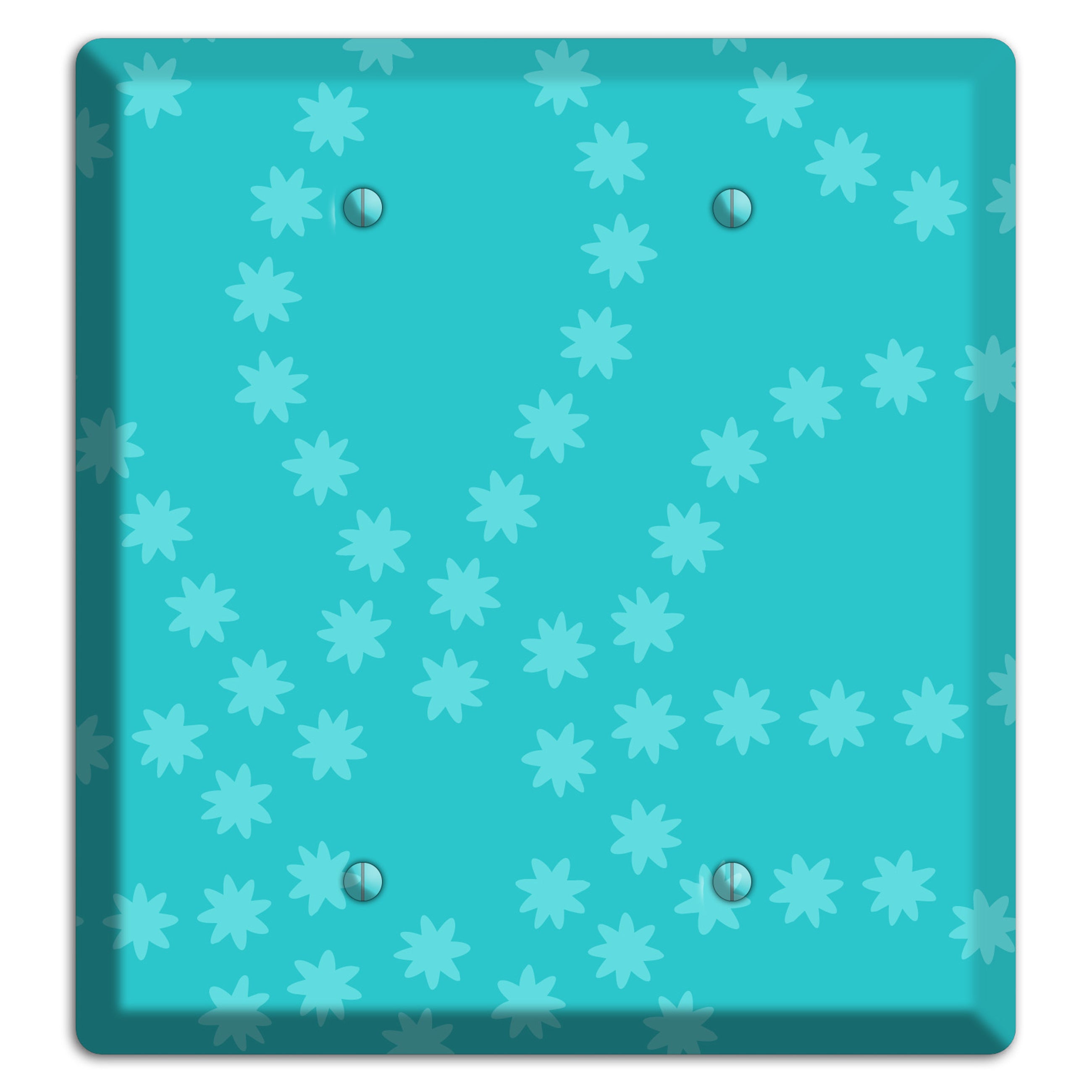 Multi Turquoise Constellation 2 Blank Wallplate