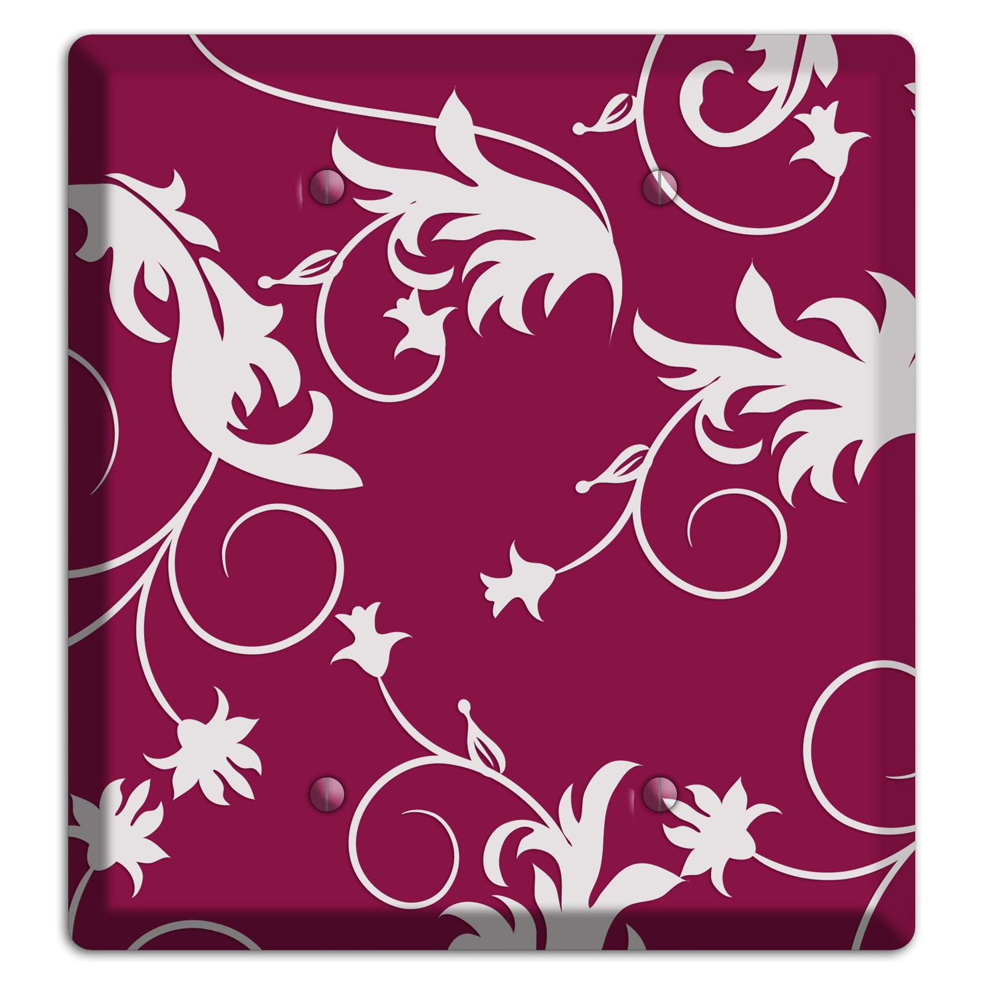 Fuschia Victorian Sprig 2 Blank Wallplate