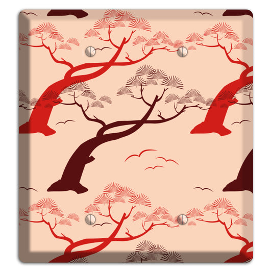 Asian Trees 2 Blank Wallplate