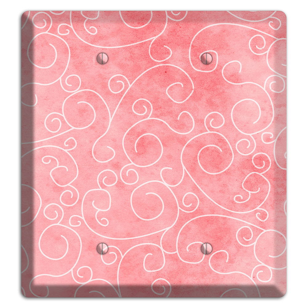 Azalea Soft Coral 2 Blank Wallplate