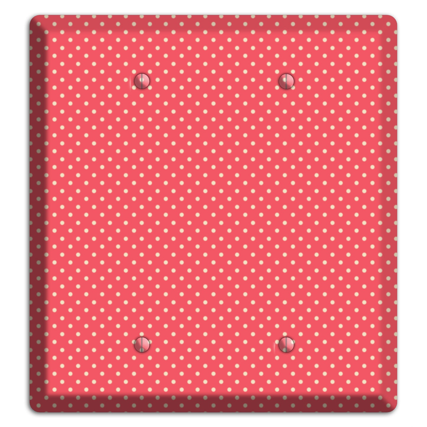 Multi Pink Tiny Polka Dots 2 Blank Wallplate