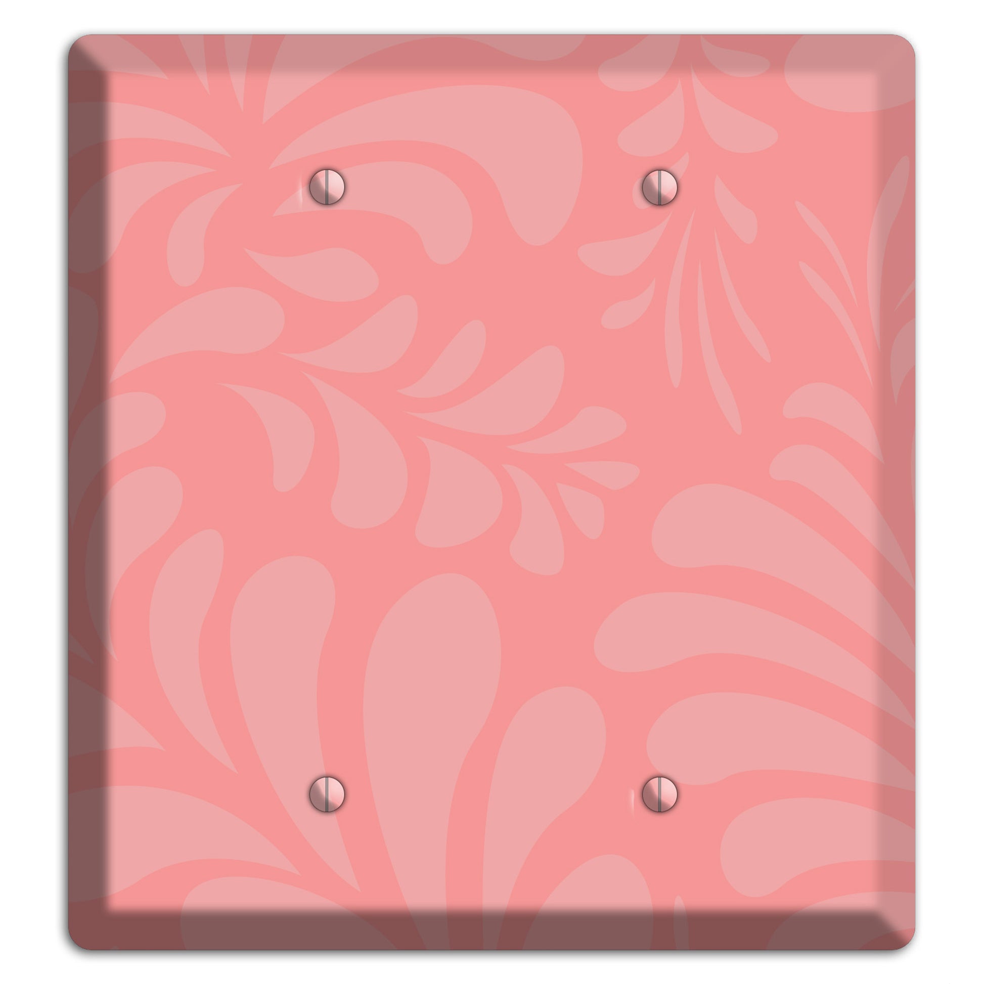 Pink Herati 2 Blank Wallplate