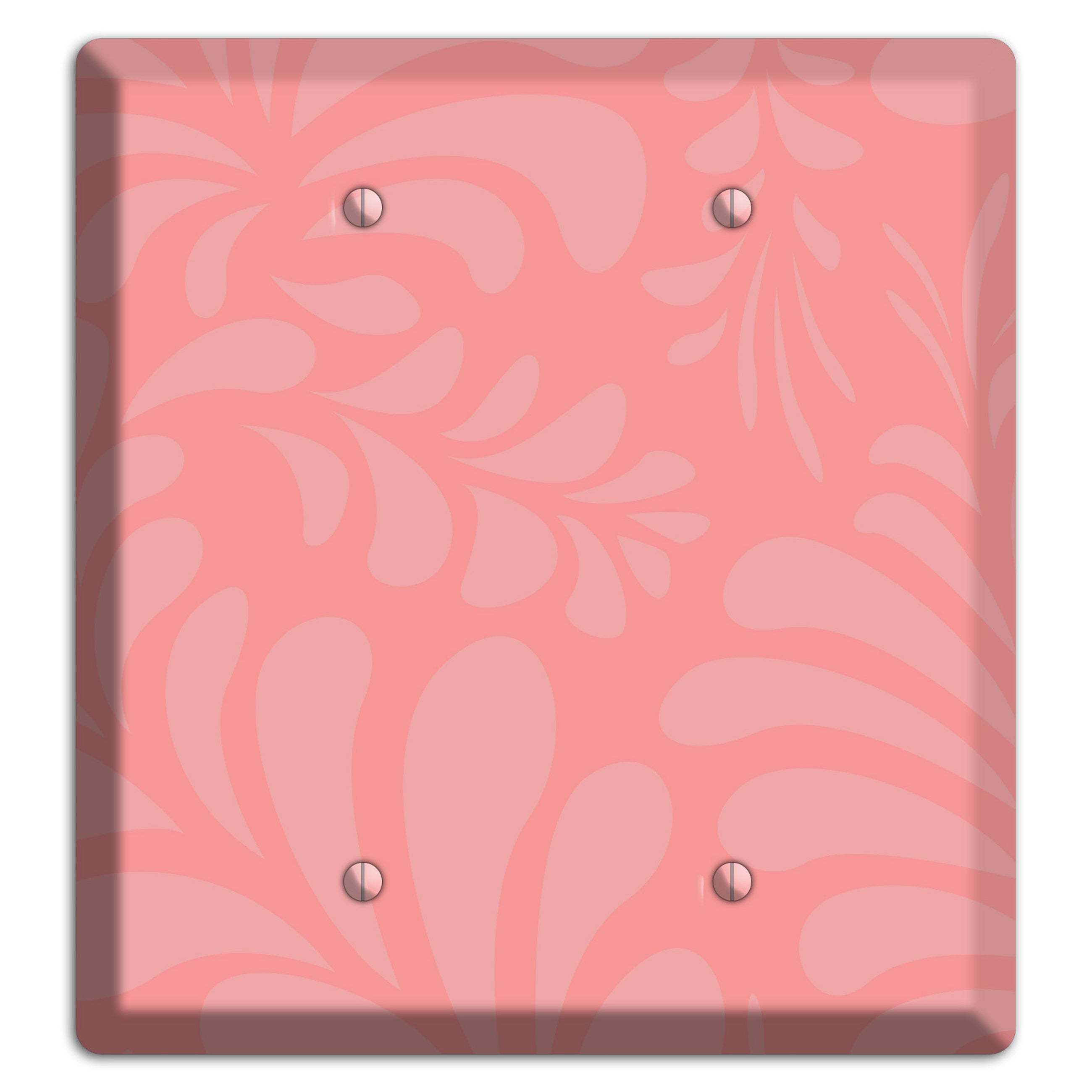 Pink Herati 2 Blank Wallplate