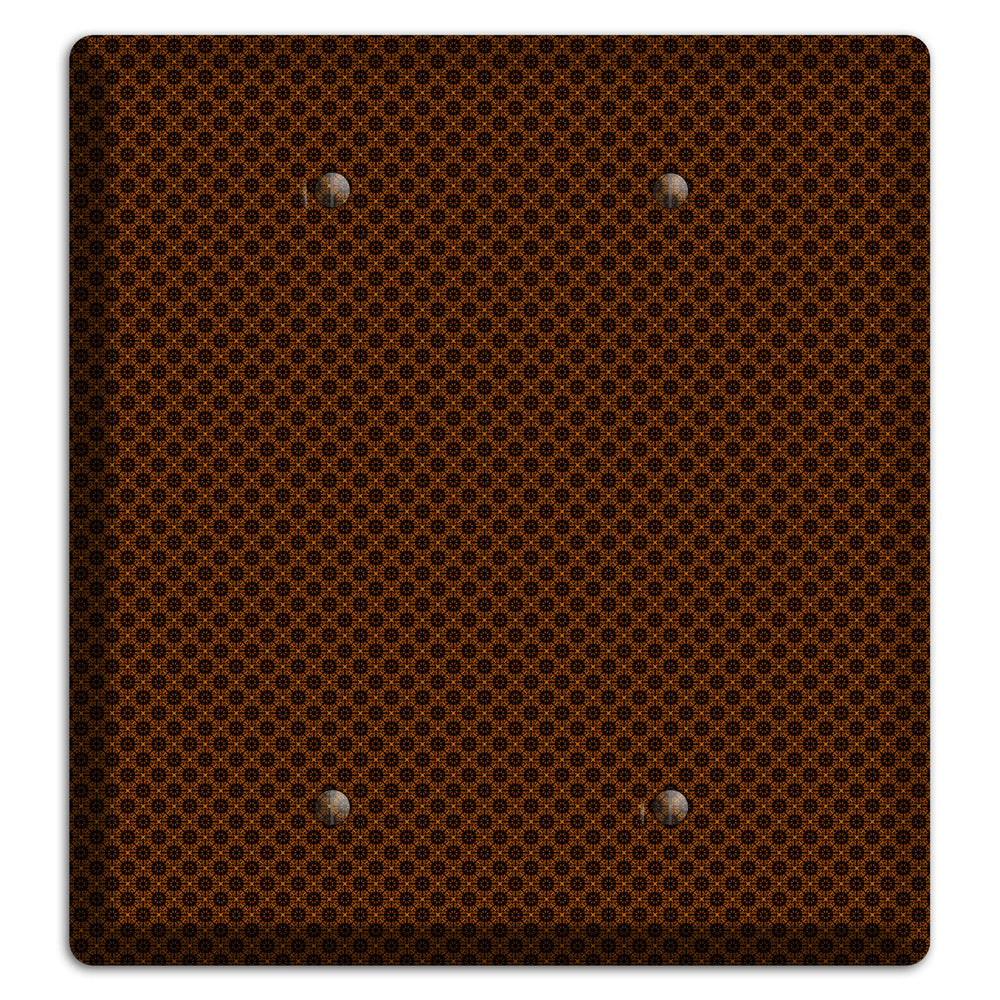 Brown Geometric 2 Blank Wallplate