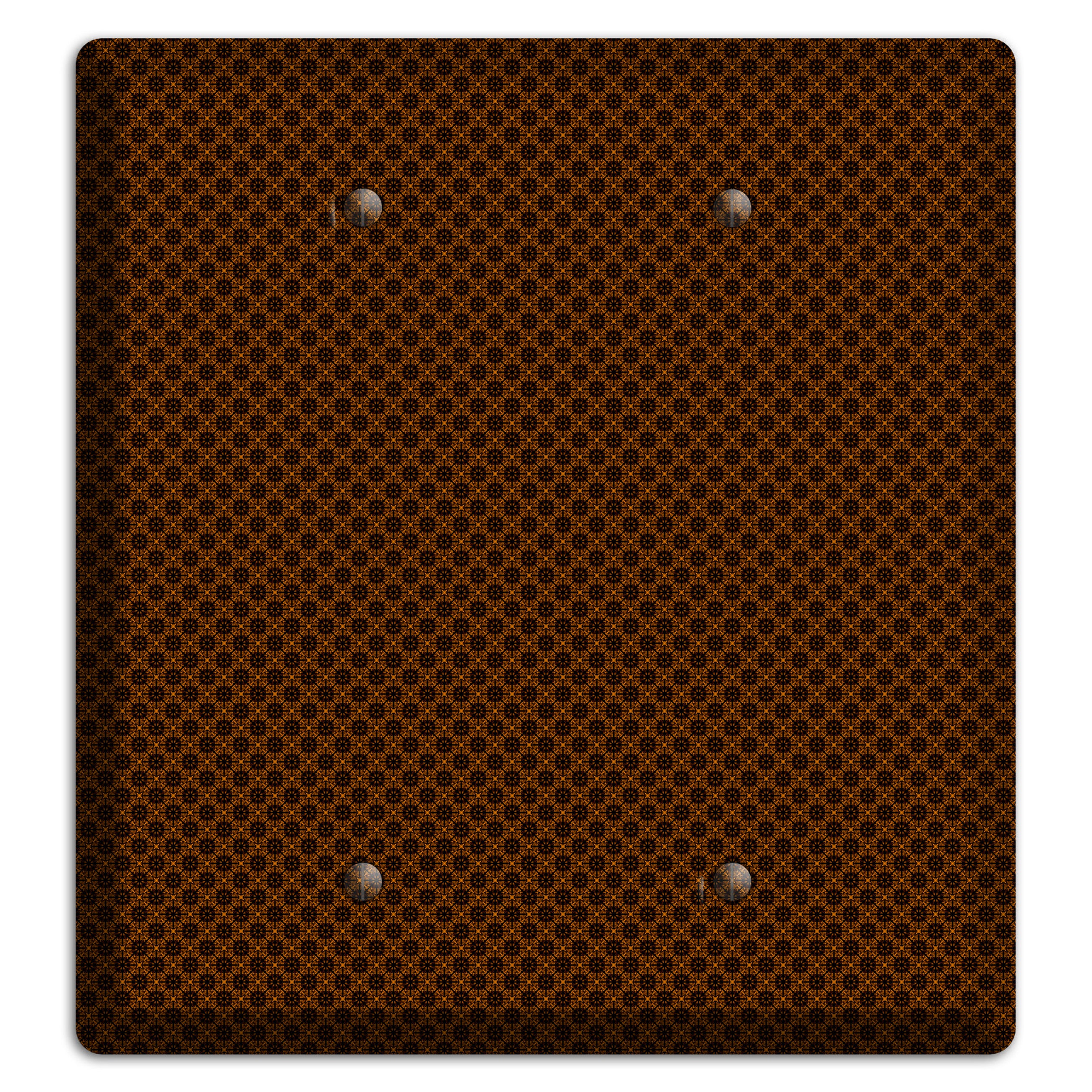 Brown Geometric 2 Blank Wallplate
