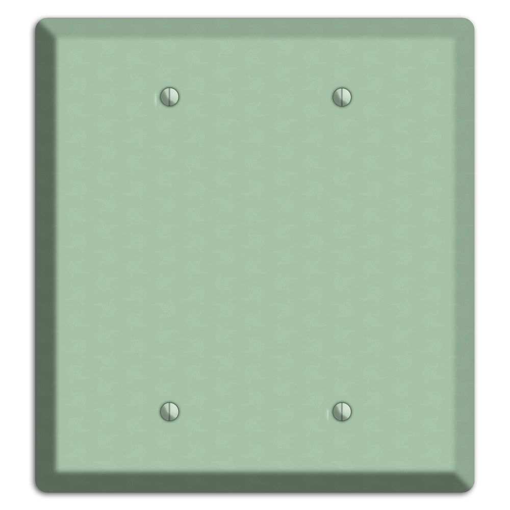 Sage Tiny Cartouche 2 Blank Wallplate