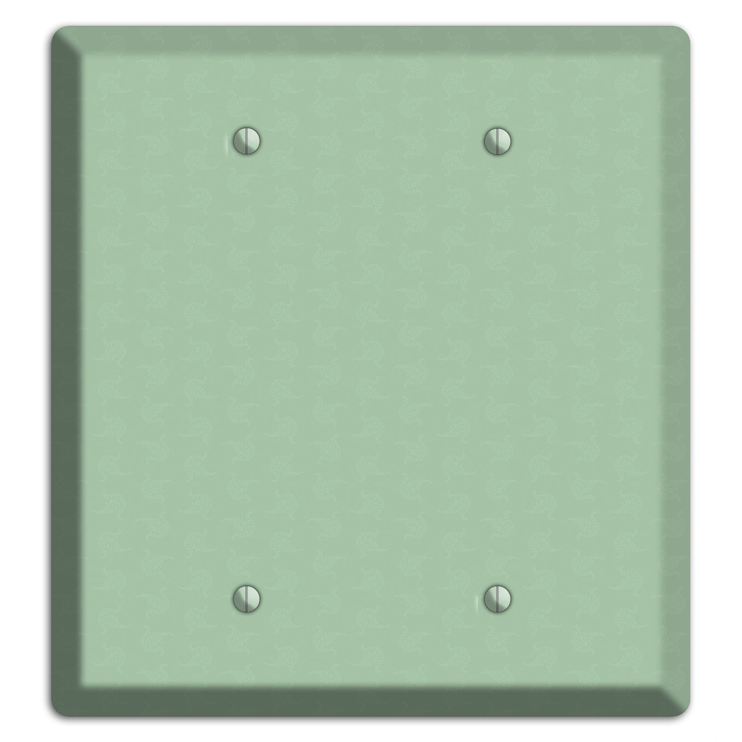 Sage Tiny Cartouche 2 Blank Wallplate