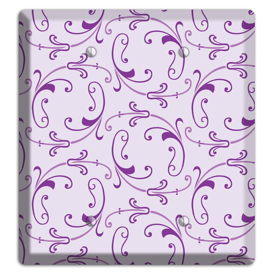 Lilac Victorian Sprig 2 Blank Wallplate