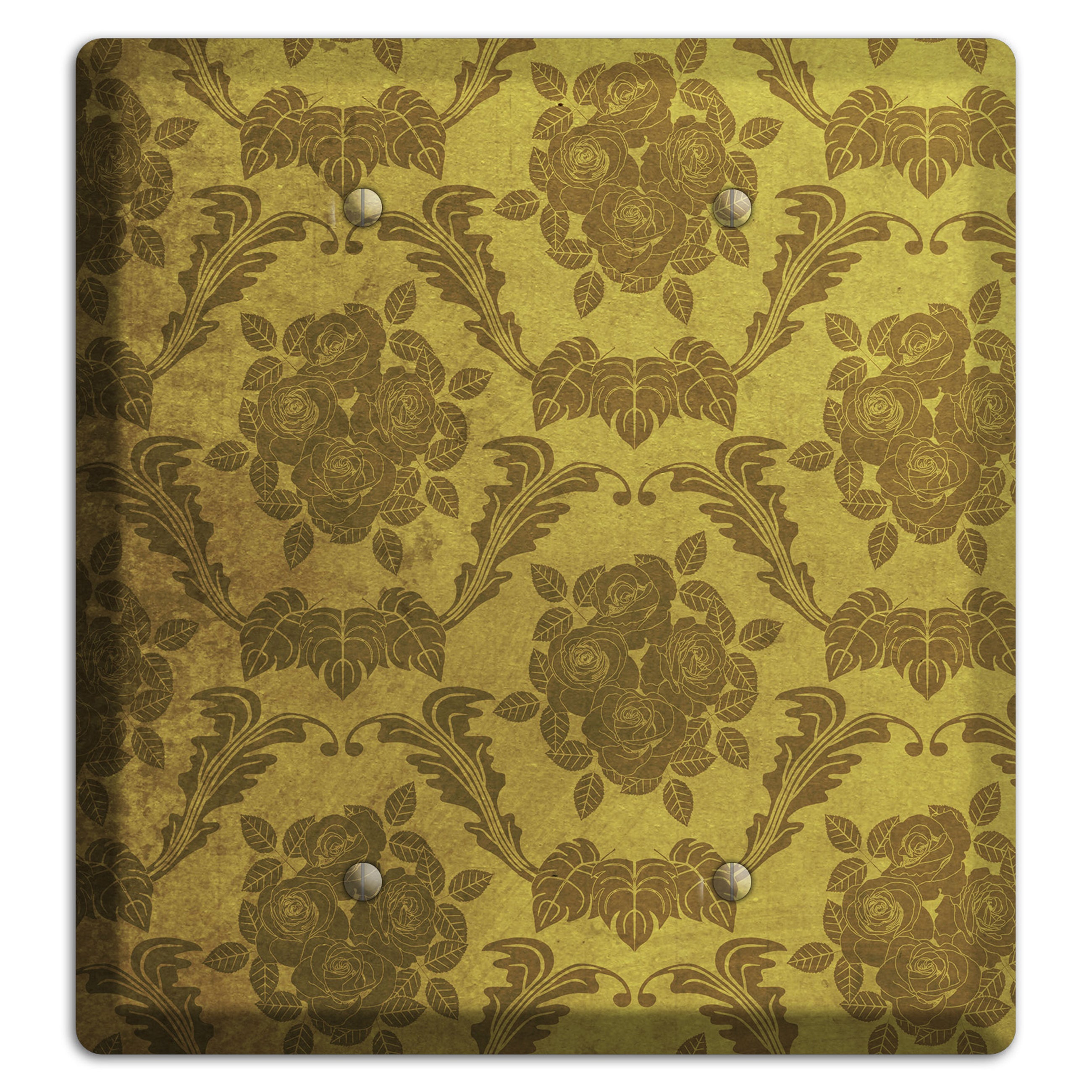 Pesto Vintage Rose Damask 2 Blank Wallplate