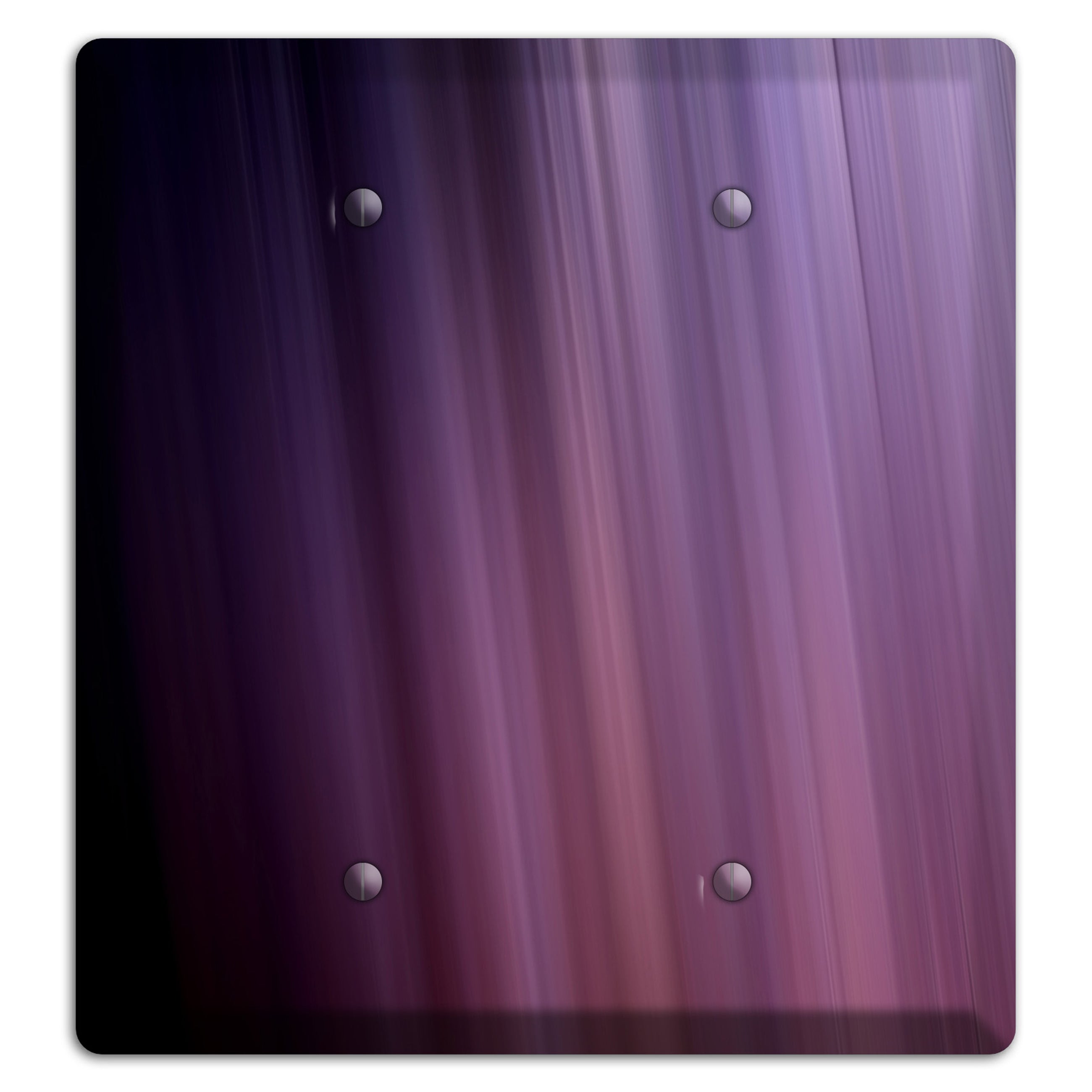 Eggplant Ray of Light 2 Blank Wallplate