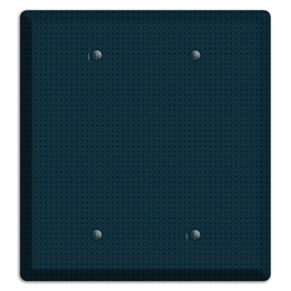 Navy Foulard 2 Blank Wallplate