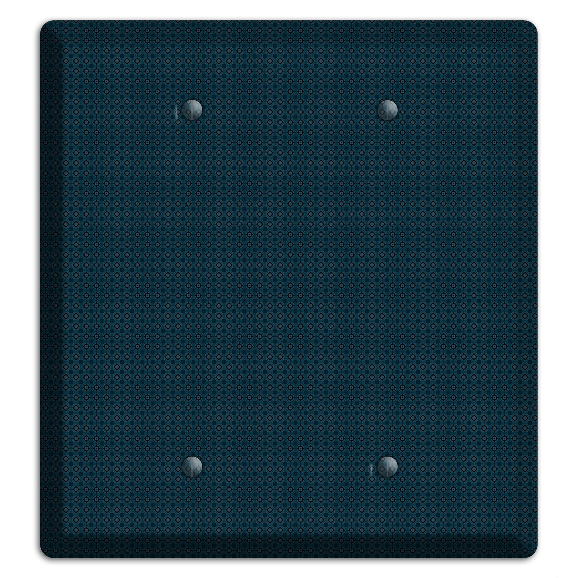 Navy Foulard 2 Blank Wallplate