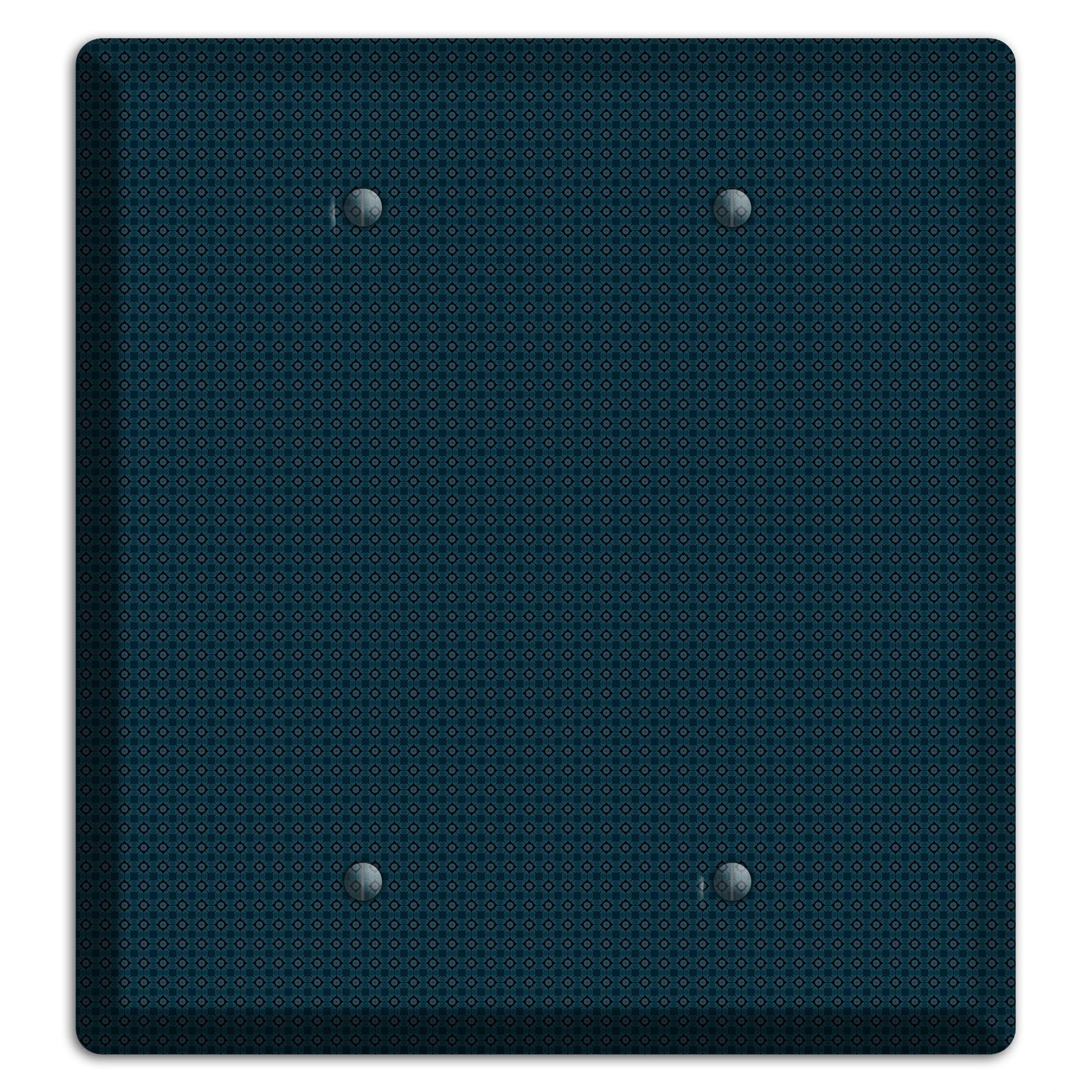 Navy Foulard 2 Blank Wallplate