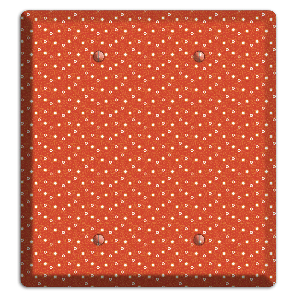 Tiny Red Vine Floral 2 Blank Wallplate