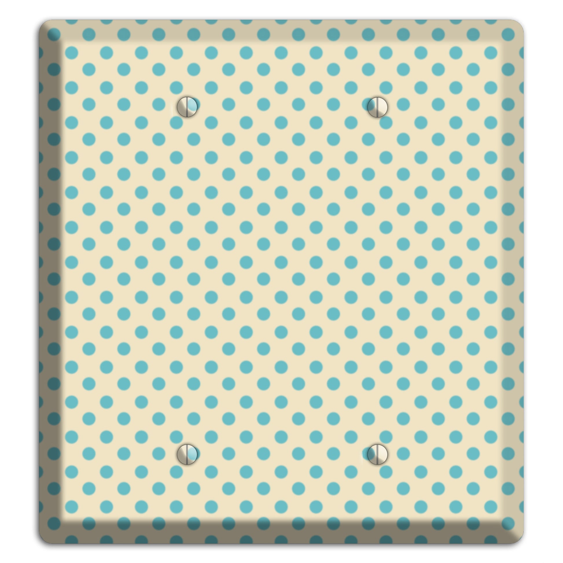 Soft Green Polka Dots 2 Blank Wallplate