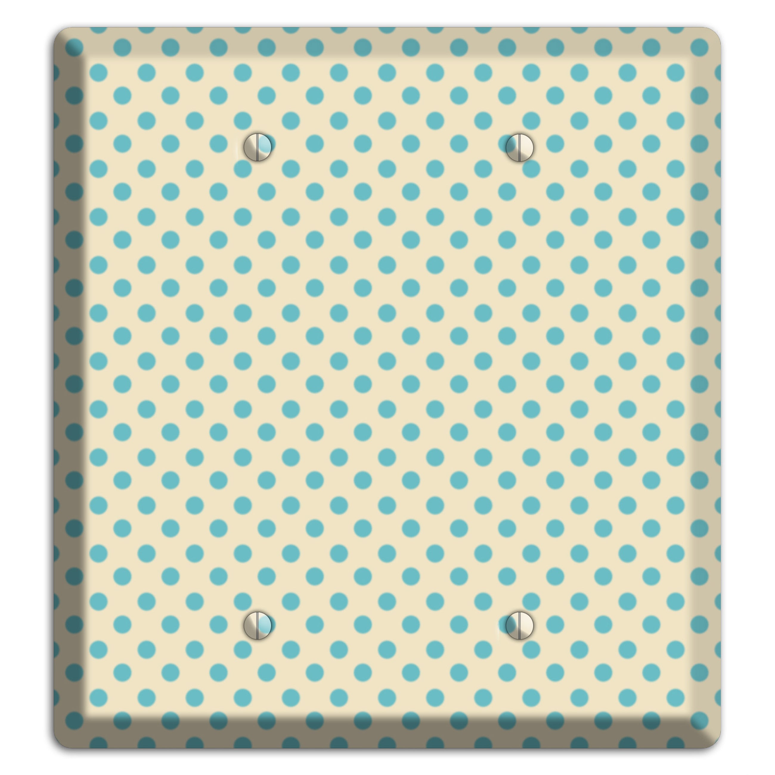 Soft Green Polka Dots 2 Blank Wallplate
