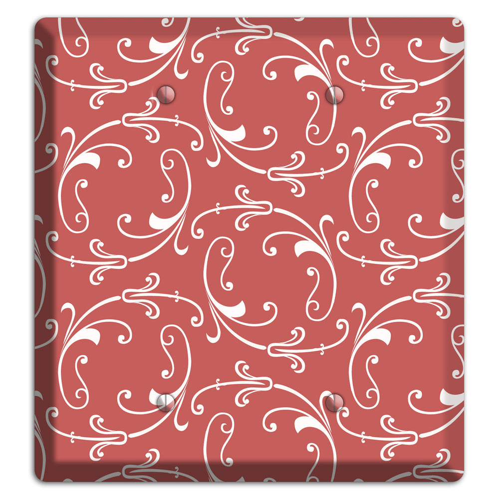 Brick Victorian Sprig 2 Blank Wallplate