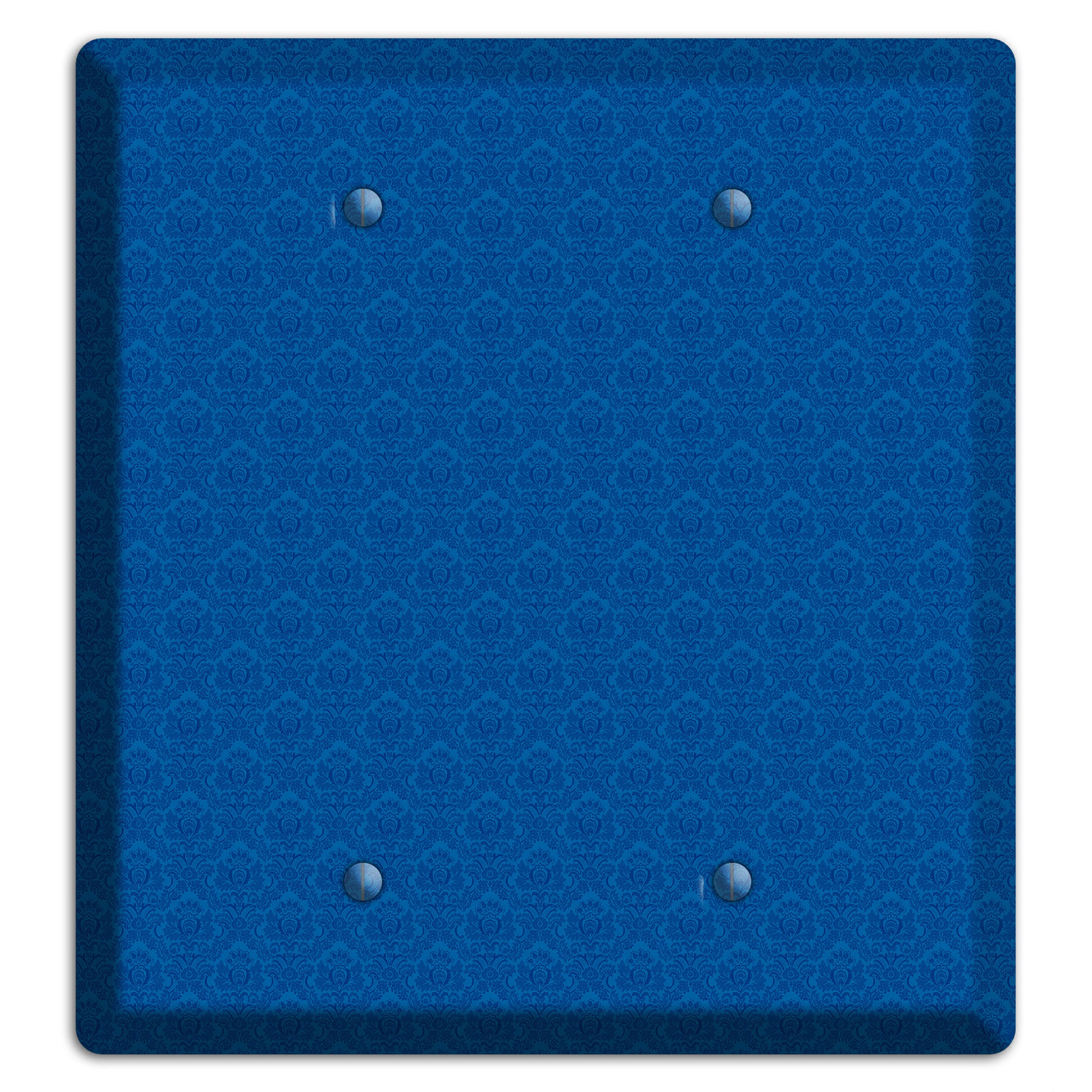 Blue Cartouche 2 Blank Wallplate