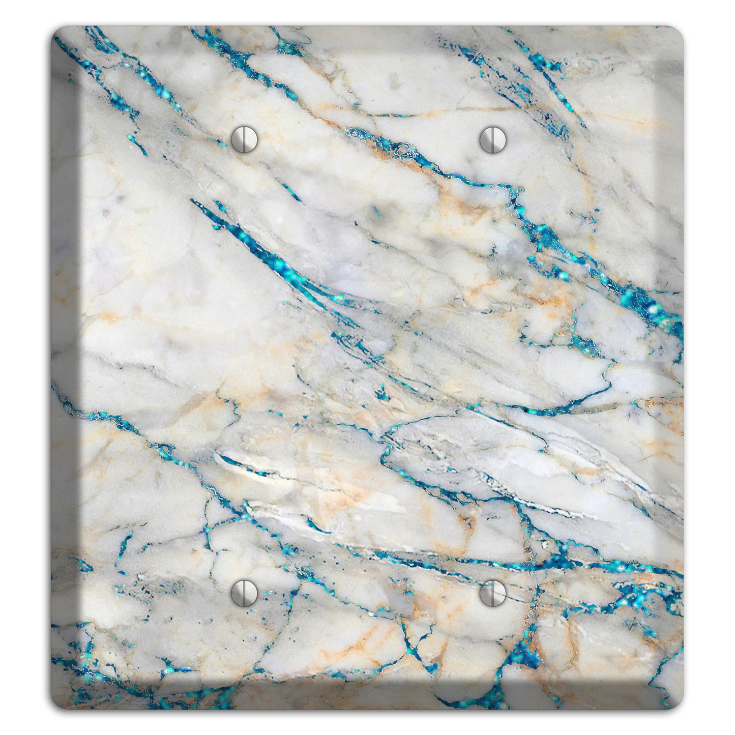Bondi Blue Marble 2 Blank Wallplate