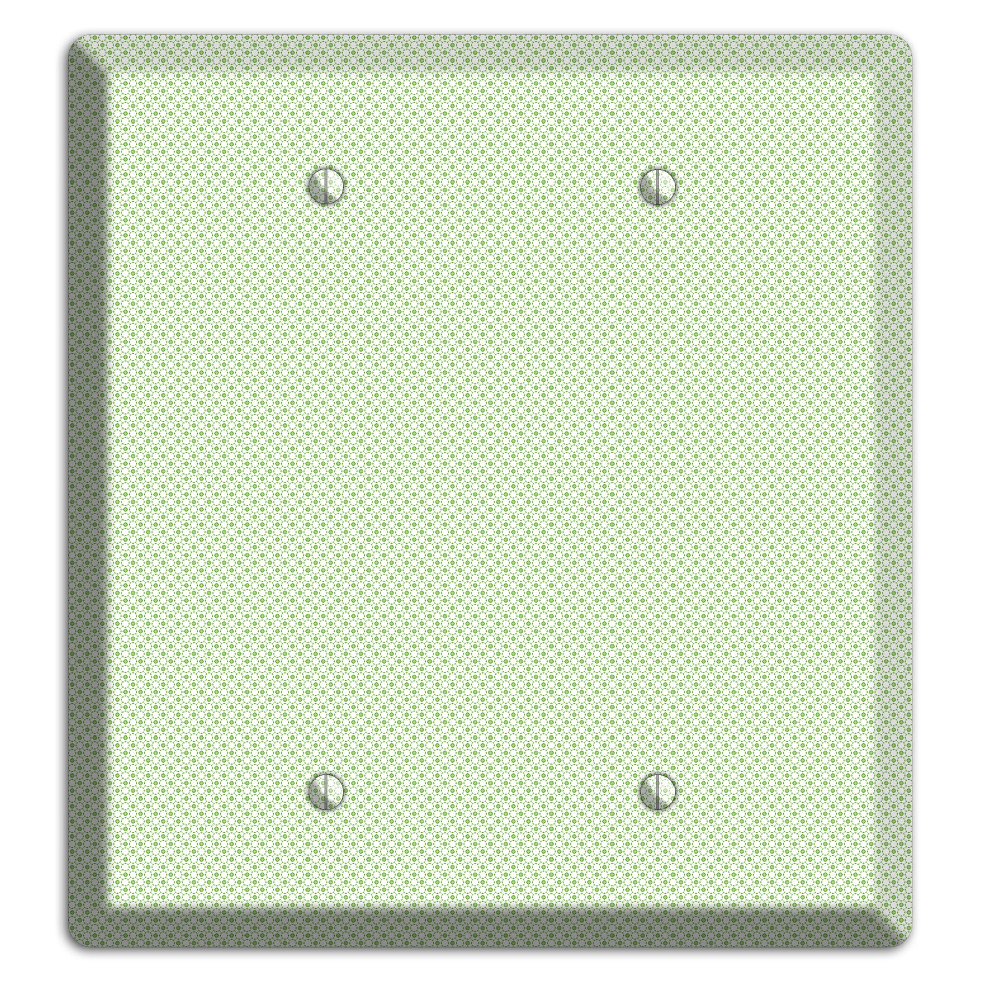 Light Green Tiny Geometric 2 Blank Wallplate
