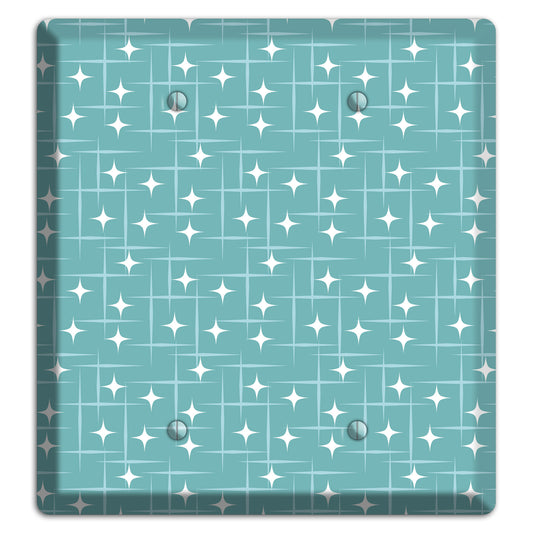 Blue Star Burst 2 Blank Wallplate