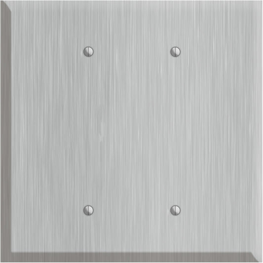 Oversized Discontinued Stainless Steel 2 Blank Wallplate