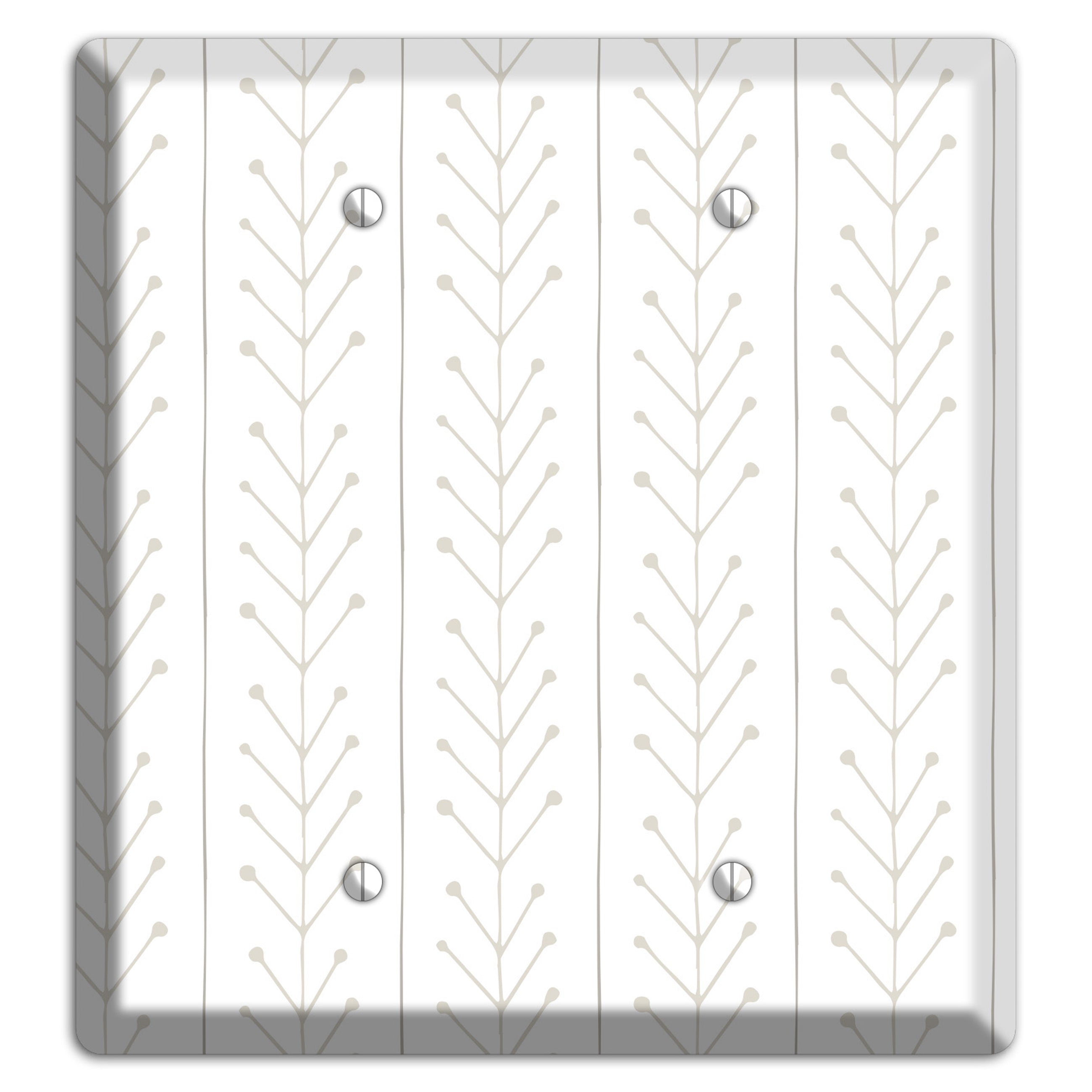 Simple Scandanavian Style F 2 Blank Wallplate