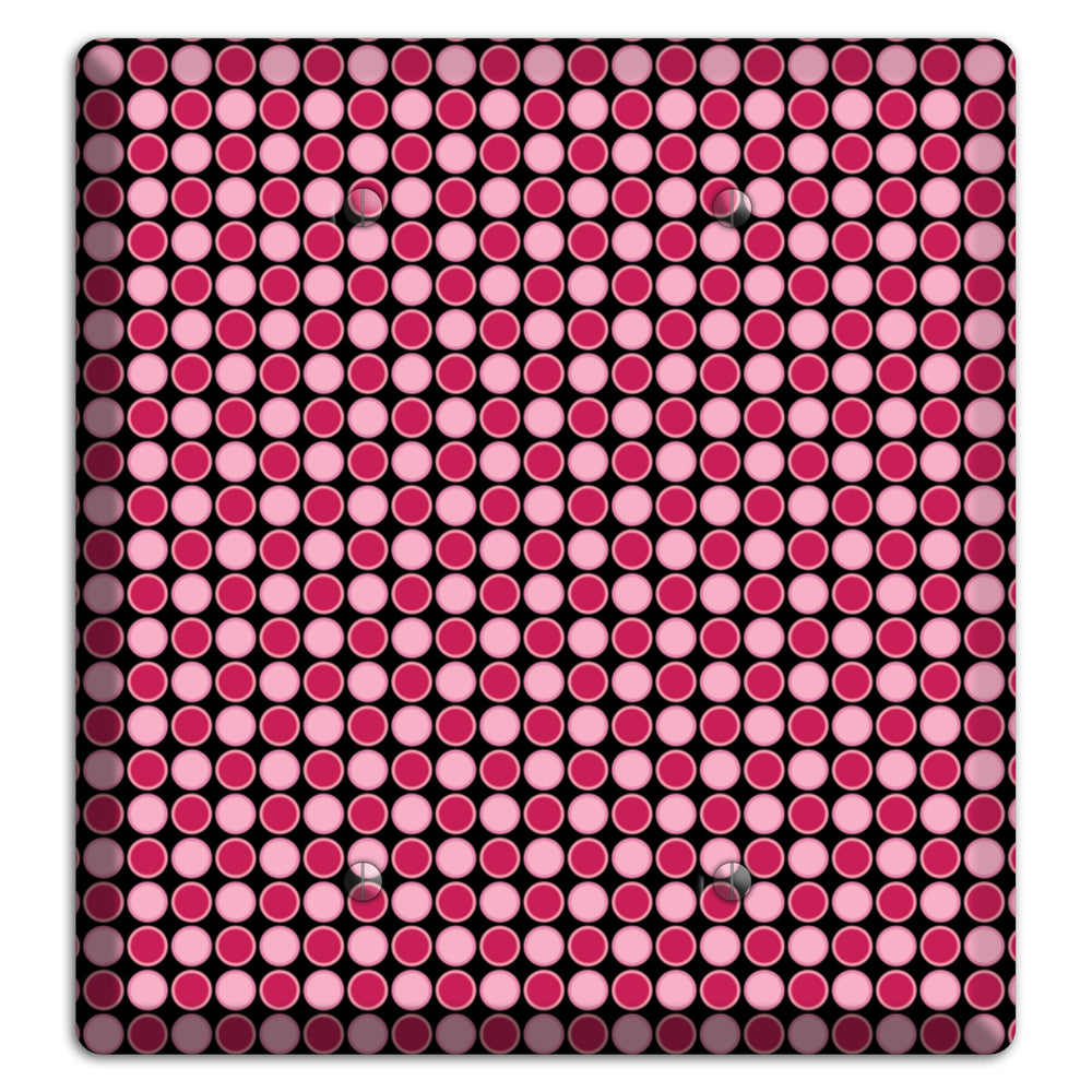 Fuschia and Pink Tiled Dots 2 Blank Wallplate