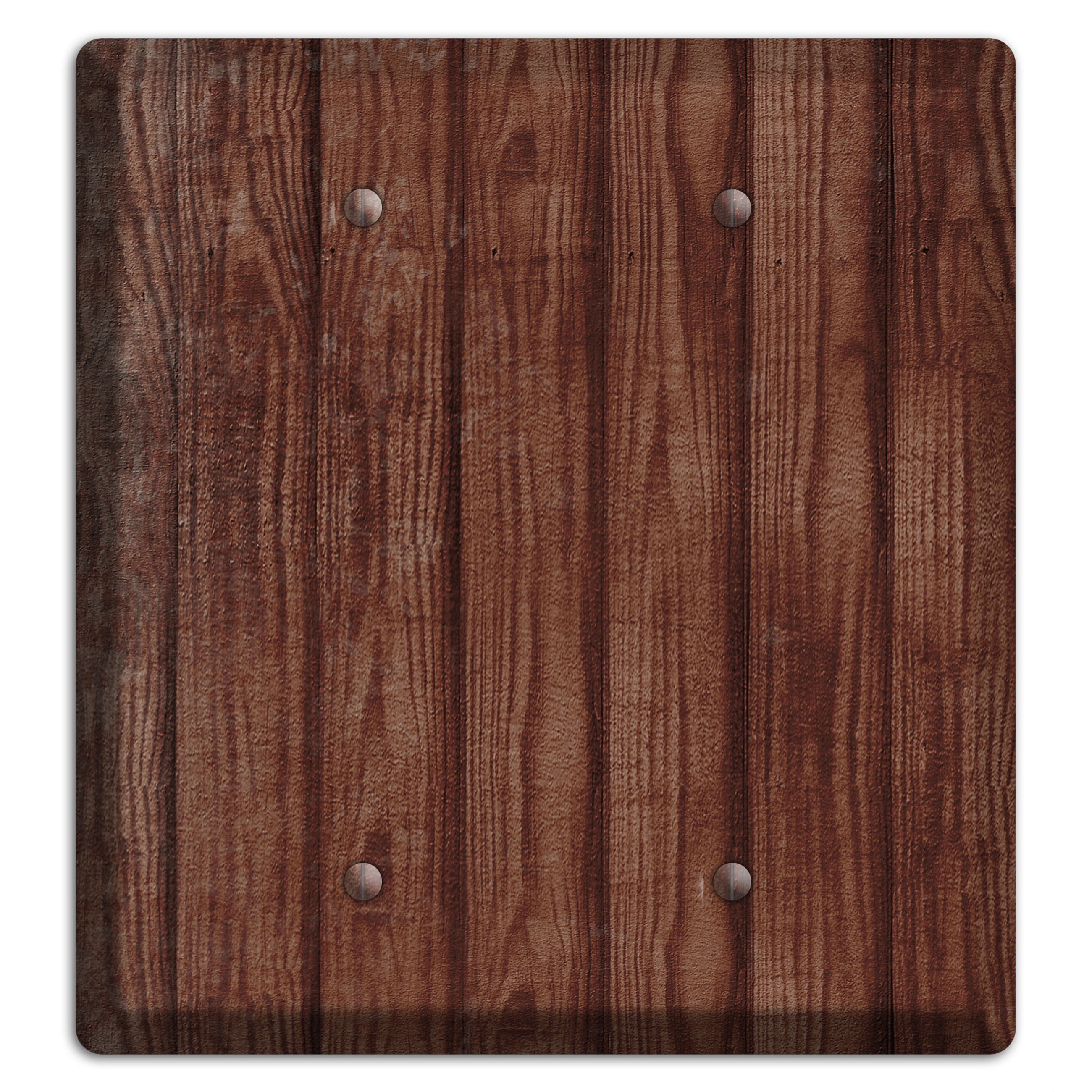 Saddle Weathered Wood 2 Blank Wallplate