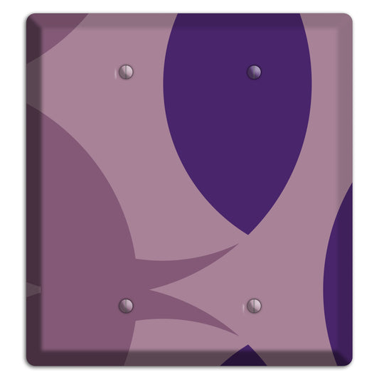 Purple Abstract 2 Blank Wallplate