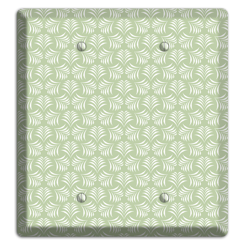 Leaves Style V 2 Blank Wallplate