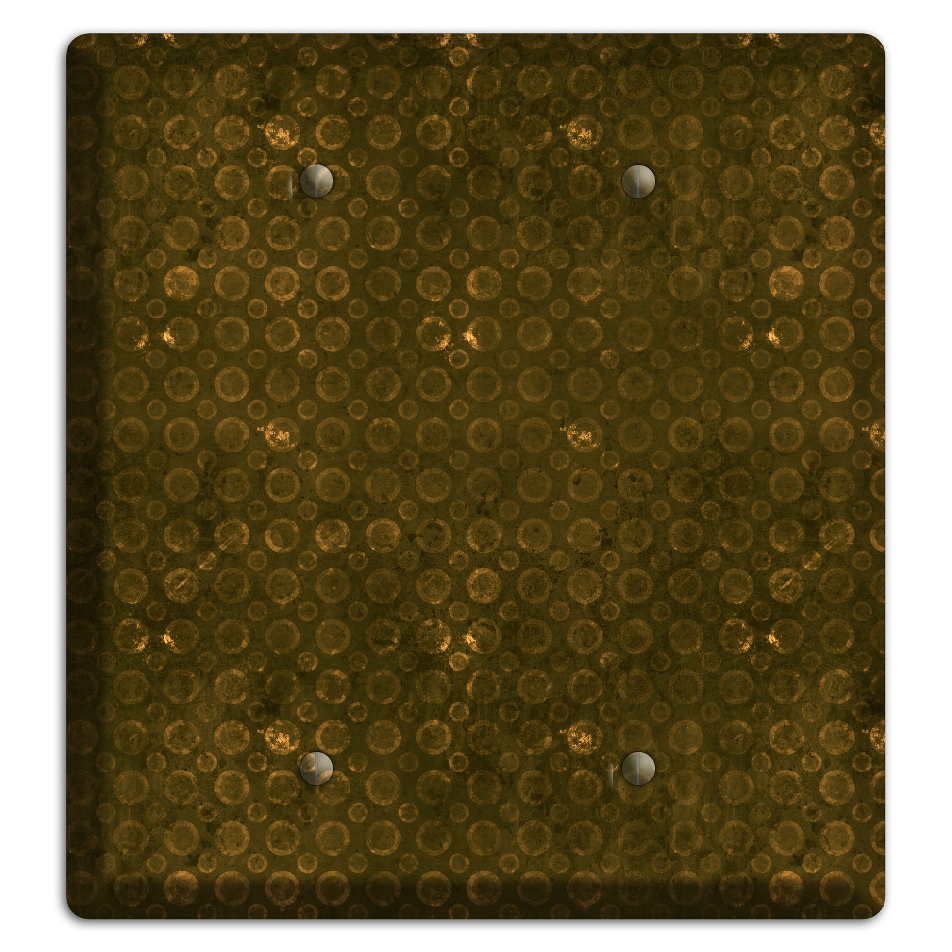 Olive Circles 2 Blank Wallplate