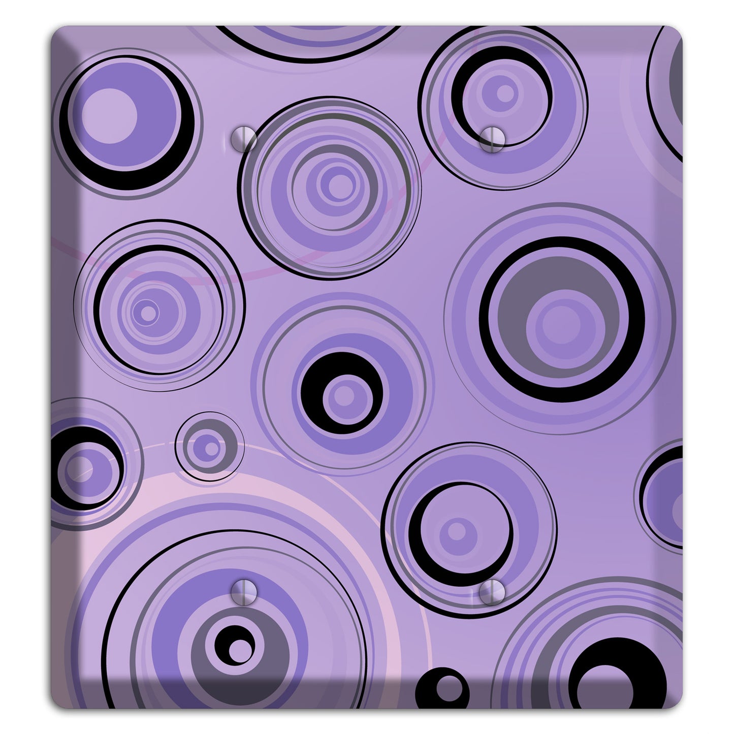 Lavender Circles 2 Blank Wallplate