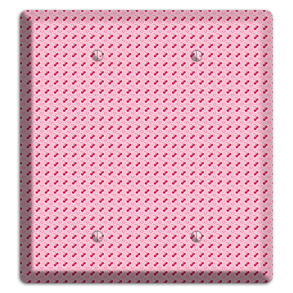 Pink with Cherries 2 Blank Wallplate