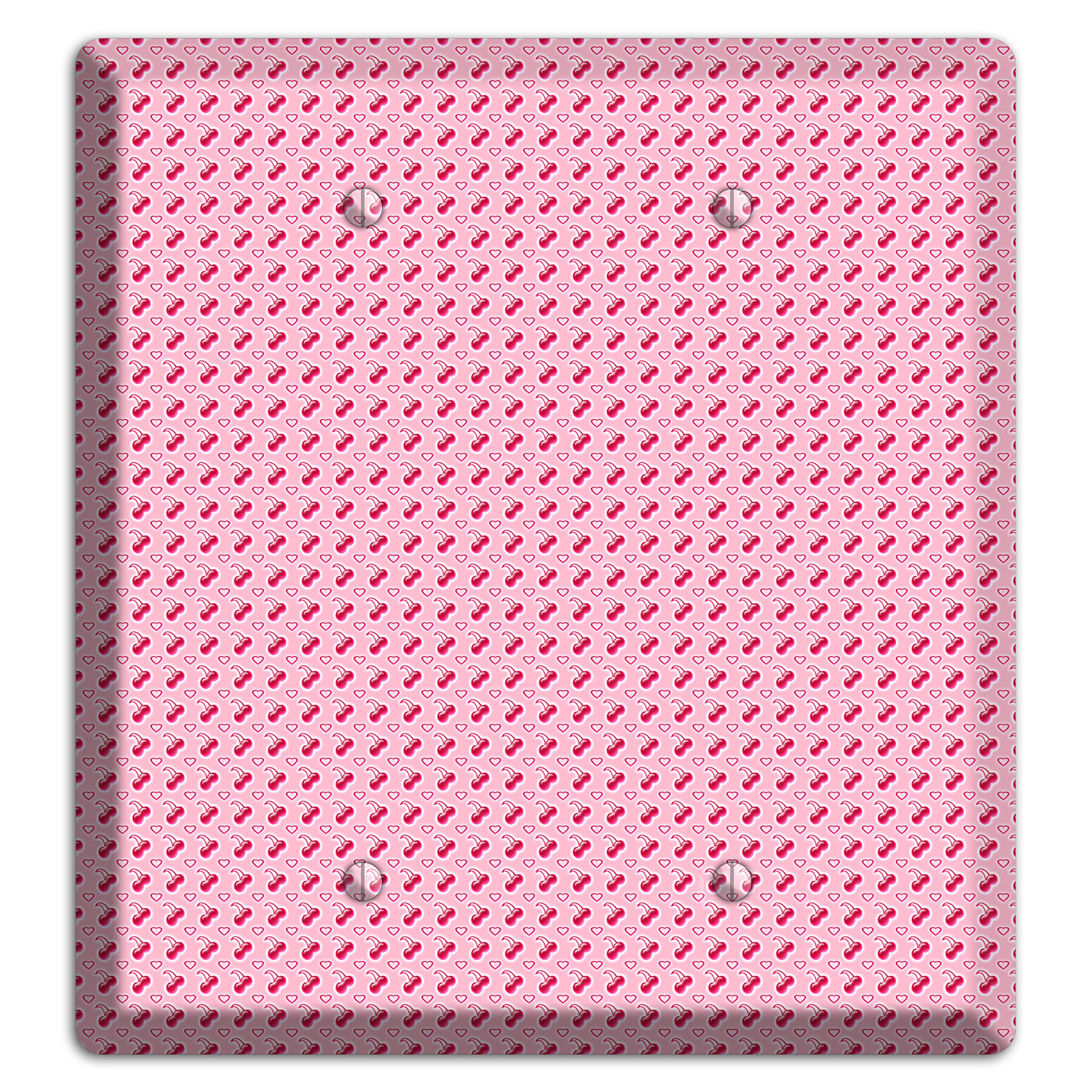 Pink with Cherries 2 Blank Wallplate