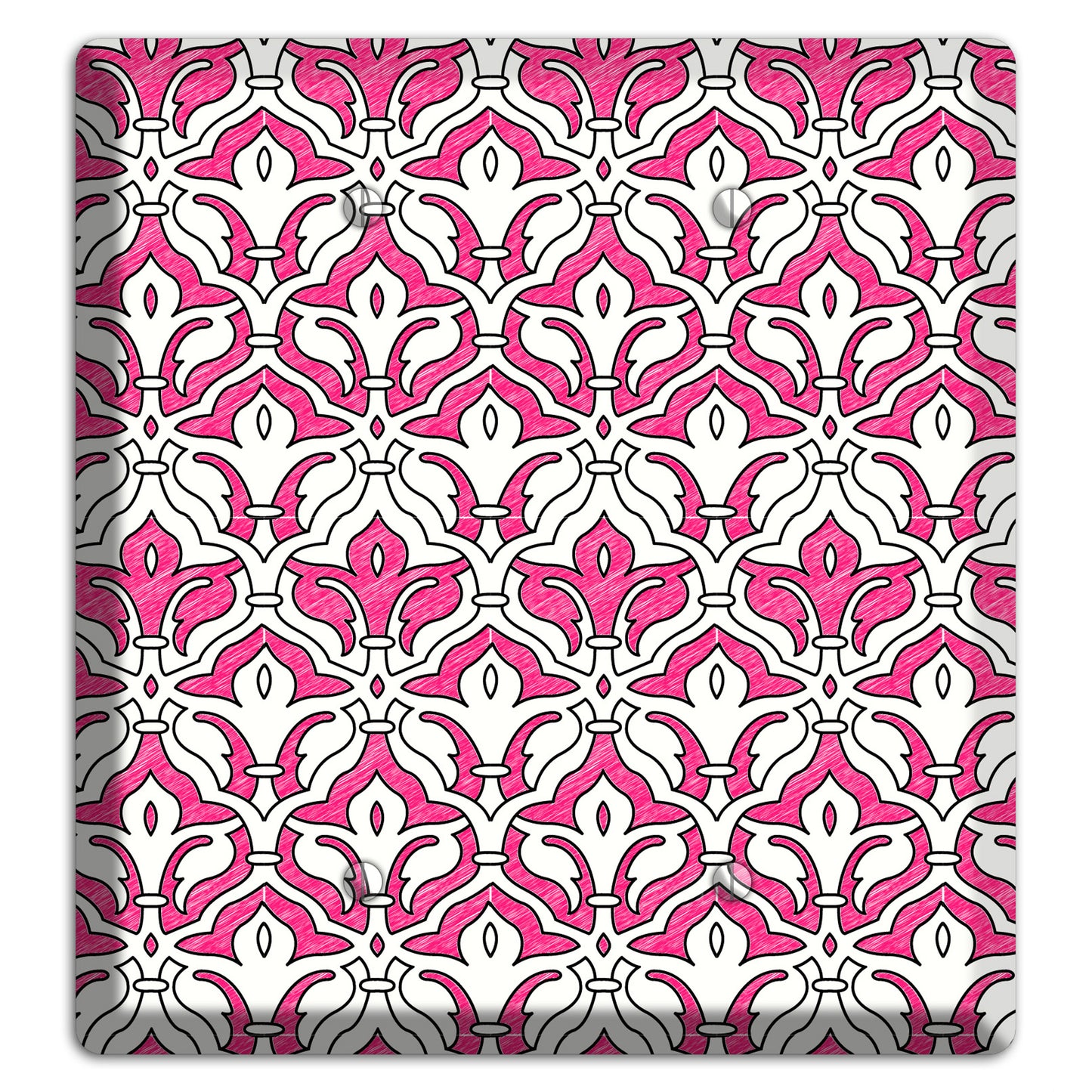 Pink Scallop Tapestry 2 Blank Wallplate
