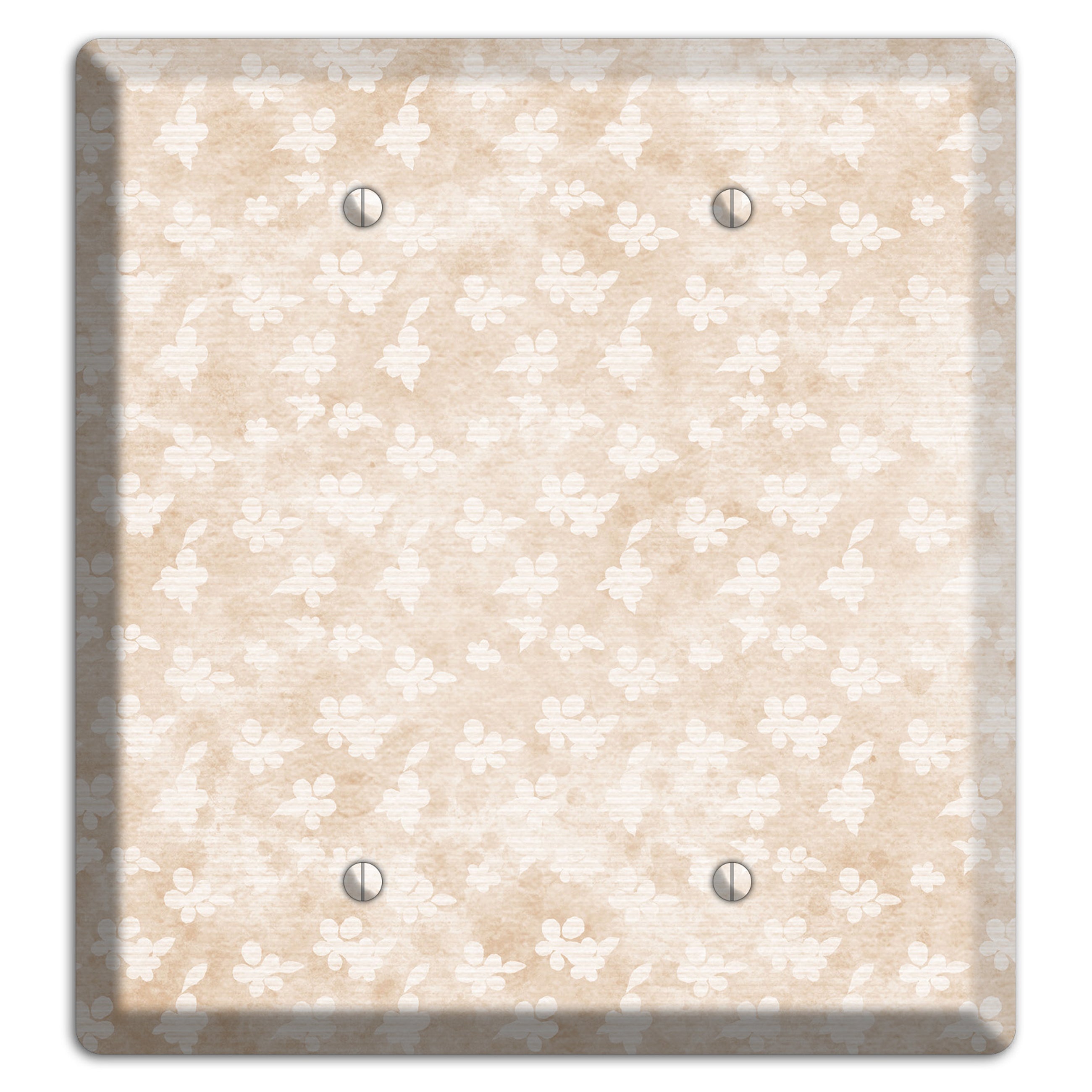 White Linen Neutral Texture 2 Blank Wallplate