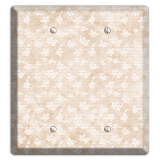 White Linen Neutral Texture 2 Blank Wallplate