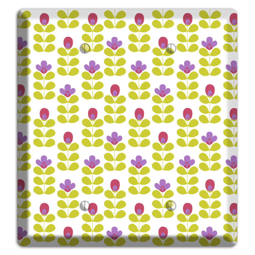 Yellow Small Sprouts 2 Blank Wallplate