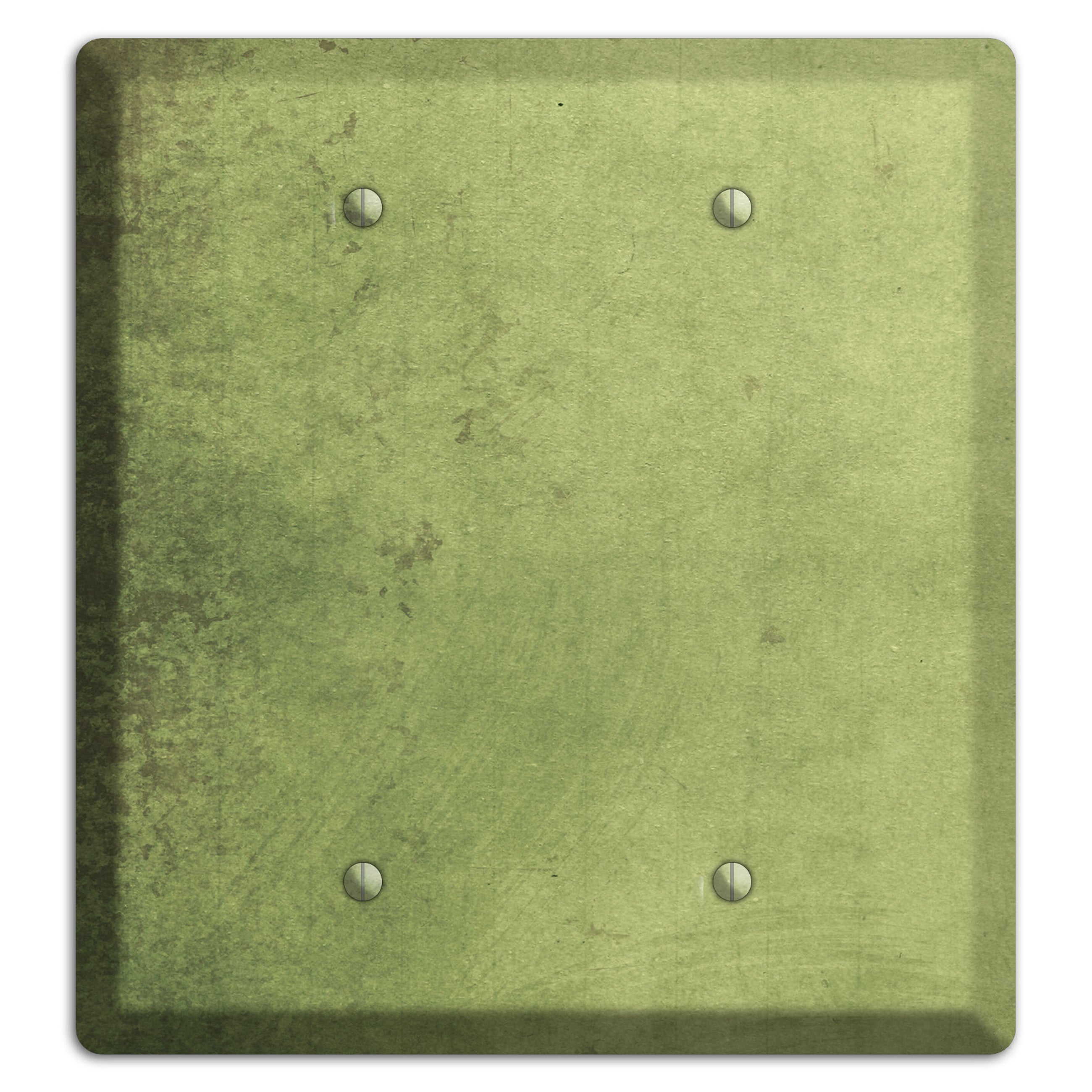 Green Smoke Vintage Grunge 2 Blank Wallplate