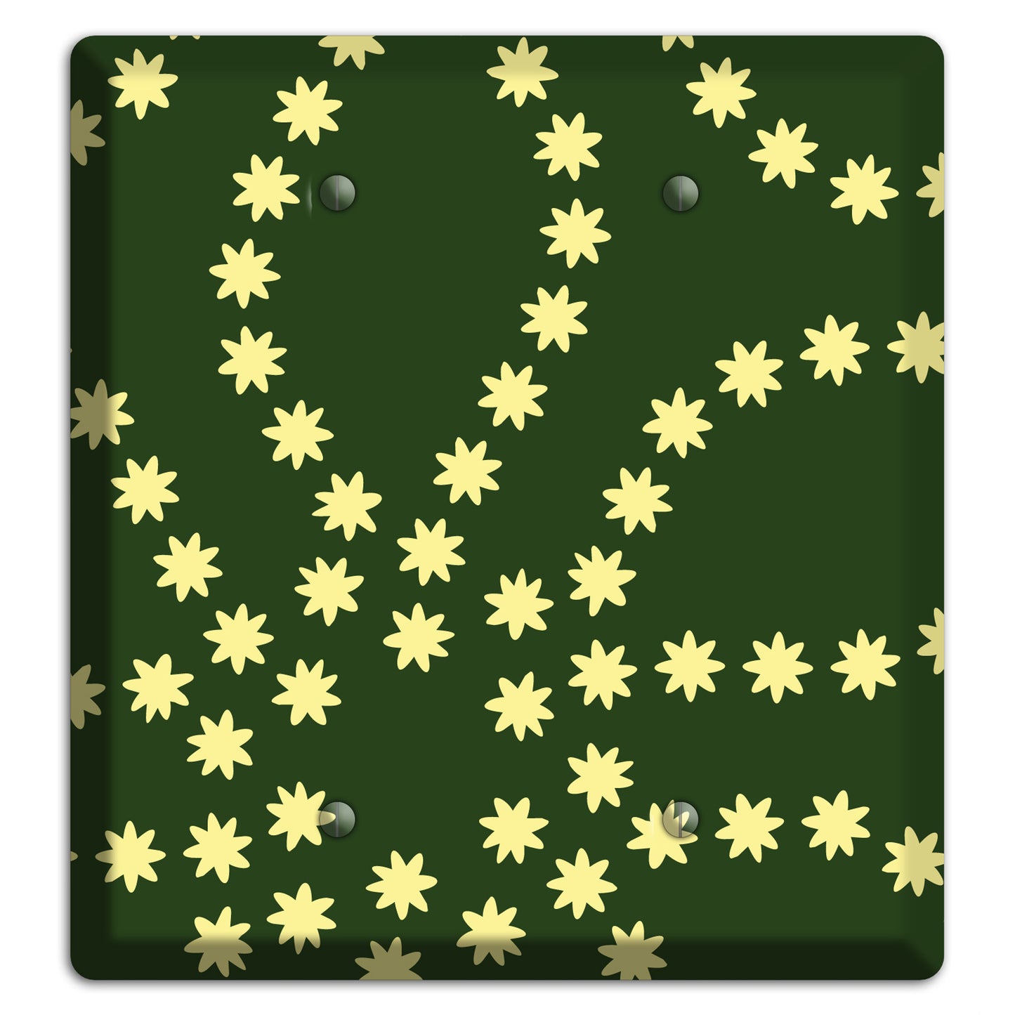 Green with Yellow Constellation 2 Blank Wallplate